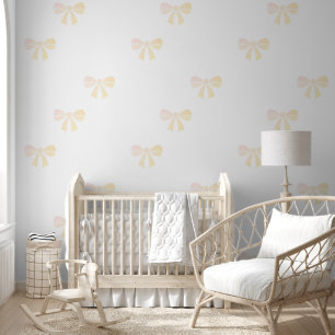 Vornehmes neutrales Schleifen-Babymädchen-Kinder Tapete