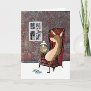 Vornehmes Ren Feiertagskarte