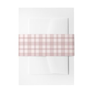 Vornehmes rosa Gingham-Land Brautparty Einladungsbanderole