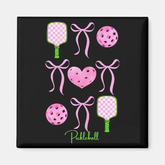 Vornehmes rosa Pickleball-Shirt, das Mädchen liebe Magnet