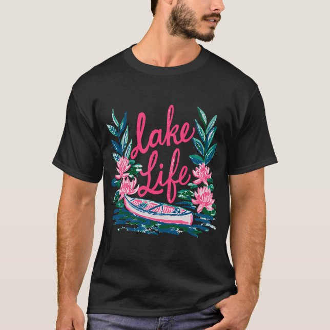 Vornehmes See-Lebens-Design T-Shirt (Vorderseite)