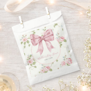 Vornehmes südliches rosa Mädchen Blumen-Baby-Party Geschenktütchen
