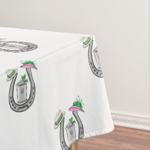 Vorpferd Hufeisen Edle Hüte Mint Juleps Renntag Tischdecke