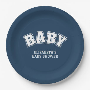 Vorpommersche Universitäts-Navy-Baby-Party Pappteller