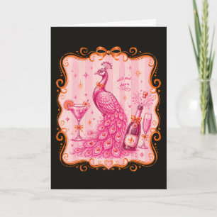 Vorpommerscher Geburtstag Geburtstags Cheers Pfau Karte
