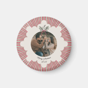 Vorpomperscher Weihnachtsbaumschmuck mit Foto und  Magnet