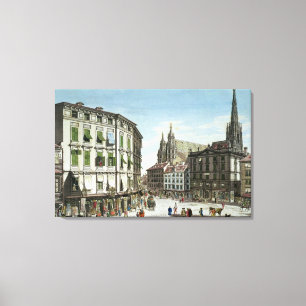 Vorrat-im-Eisen-Platz, mit St. Stephan Leinwanddruck