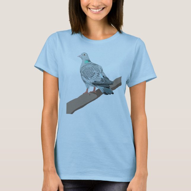 Vorrat tauchte (Columba oenas) T-Shirt (Vorderseite)