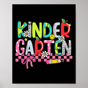 Vorräte für den Kindergarten, Froher letzter Schul Poster