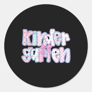 Vorreiter Kindergarten-Lehrer-Team-Bow Zurück zur  Runder Aufkleber
