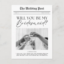 Vorschlag Bridesmaid, anpassbare Zeitung