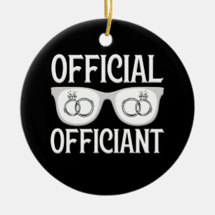 Vorschlag eines offiziellen Offiziers für Hochzei Keramik Ornament