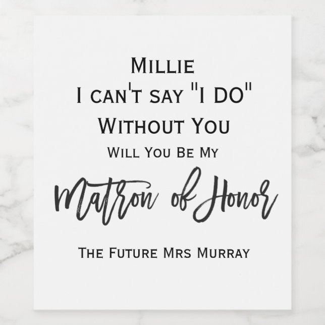 Vorschlag für das Ehrenweinetikett Weinetikett (Einzelnes Label)