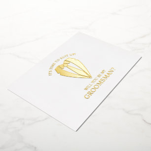 Vorschlag für den Personalisierten Trauzeuge von G Folieneinladung