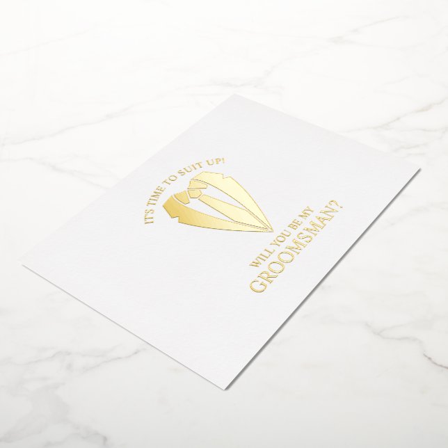 Vorschlag für den Personalisierten Trauzeuge von G Folieneinladung (Gedreht)