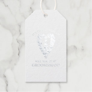 Vorschlag für den Trauzeuge von Silver Wedding Anz Geschenkanhänger