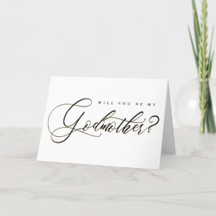 Vorschlag für ein elegantes Calligraphy Godmatt-Fo Karte