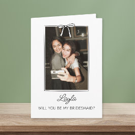 Vorschlag für ein handgeschriebenes Coquette Bow B Karte