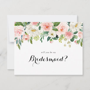 Vorschlag für eine einfache Blumenfolie Mitteilungskarte