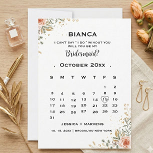 Vorschlag für eine elegante Blumenkalender Einladung