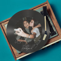 Vorschlag für eine Foto zur Retro-Vinyl-Trauzeugin