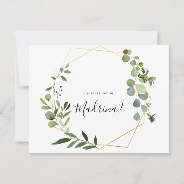 Vorschlag für eine Geometrie für tropisches Spanis Mitteilungskarte (Vorderseite)