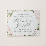 Vorschlag für eine Girl-Blume mit geometrischen Bl Puzzle<br><div class="desc">Ein niedlicher Weg,  ein Mädchen zu Ihrer Blume fragen. Das Design ist geometrisch gestaltet,  die Blume sind rot und die Vegetation ist vielfältig. Eine wunderschöne Kalligraphie macht Flower Girl" besonders. Personalisieren Sie Ihre Informationen mithilfe der bereitgestellten Vorlagenfelder.</div>