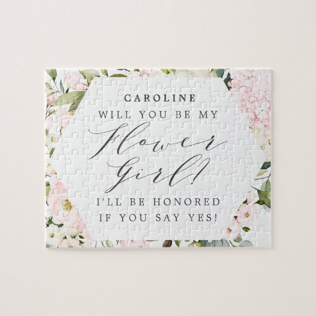 Vorschlag für eine Girl-Blume mit geometrischen Bl Puzzle (Horizontal)