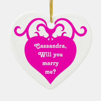 Vorschlag für eine Herz-Ehe Keramikornament