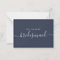 Vorschlag für eine Minimalistische Blue Bridesmaid