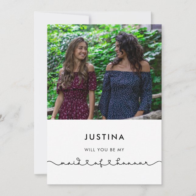 Vorschlag für eine niedliche Verbindung zwischen H Einladung (Vorderseite)