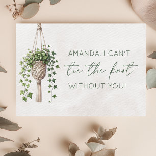 Vorschlag für eine personalisierte botanische Pfla Mitteilungskarte