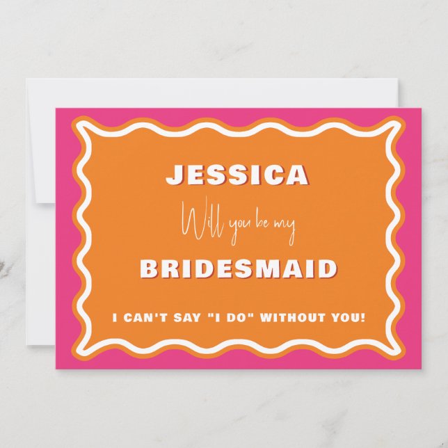 Vorschlag für eine Richtlinie für das Foto "Retro  Einladung (Vorderseite)