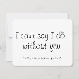 Vorschlag für eine Trauzeugin Dankeskarte