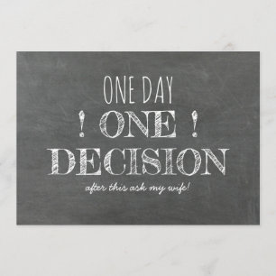 Vorschlag für einen lustigen Trauzeuge oder Trauze Einladung