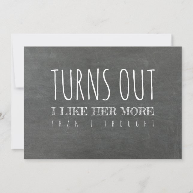 Vorschlag für einen lustigen Trauzeuge oder Trauze Einladung (Vorderseite)