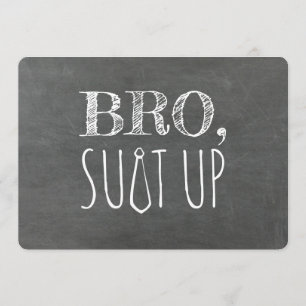 Vorschlag für einen lustigen Trauzeuge oder Trauze Einladung