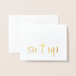 Vorschlag für einen lustigen Trauzeuge oder Trauze Folienkarte