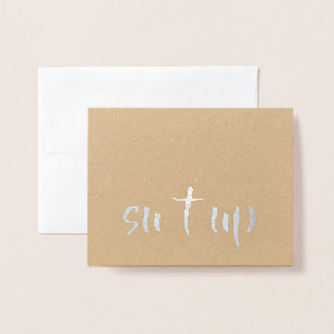 Vorschlag für einen lustigen Trauzeuge oder Trauze Folienkarte