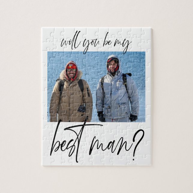 Vorschlag für einen Minimalistischen Trauzeuge Puzzle (Vertikal)