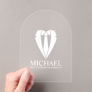 Vorschlag für einen Personalisierten Trauzeuge von Acryleinladungen
