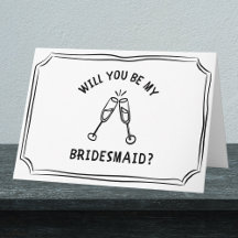 Vorschlag für einen Whimsiksekt Toast Bridesmaid