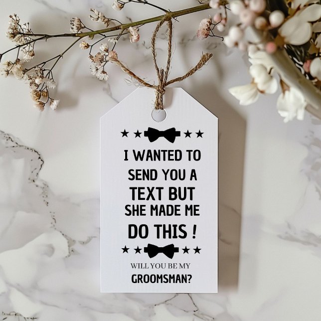 Vorschlag für Funny Trauzeugen | Vorschlag für Tra Geschenkanhänger (Von Creator hochgeladen)