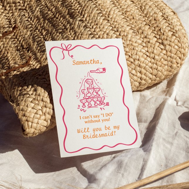 Vorschlag für handgeschriebenen Champagner Tower B Einladung (Von Creator hochgeladen)