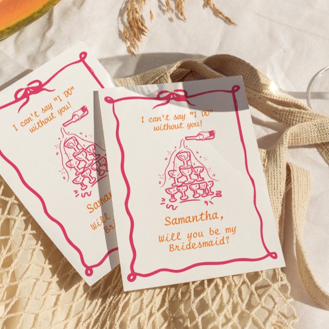 Vorschlag für handgeschriebenen Champagner Tower B Einladung (Von Creator hochgeladen)