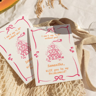 Vorschlag für handgeschriebenen Champagner Tower B Einladung