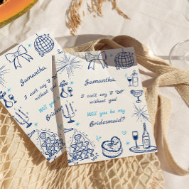 Vorschlag für handgeschriebenen Champagner Tower B Einladung