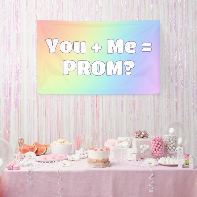 Vorschlag für Rainbow Prom Banner (Party)