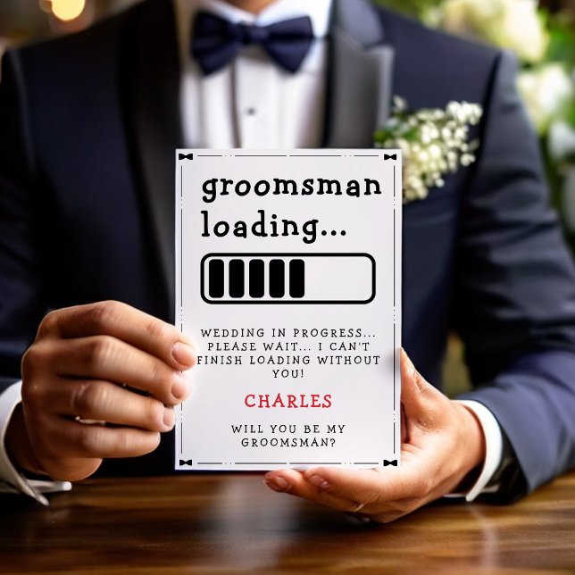 Vorschlag für Trauzeugen zum Laden von Trauzeugen (Groomsman Loading Groomsmen Proposal
)