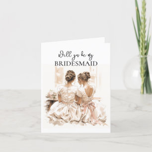 Vorschlag "Love Women Bridesmaid" Karte